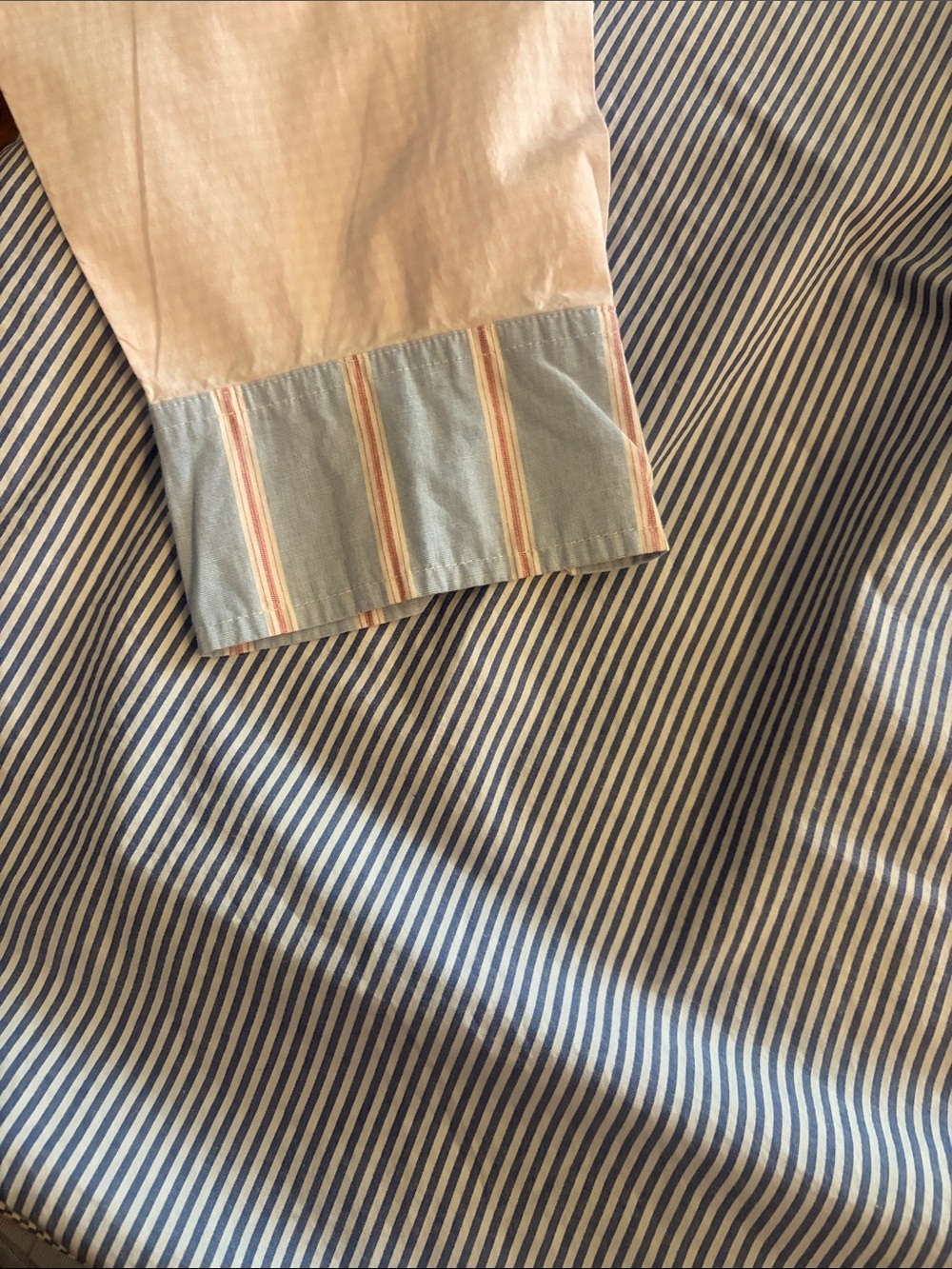 Lane Bryant Patchwork Button-Down Shirt in Light Blue, White & Red Gingham - Picture 6 of 7